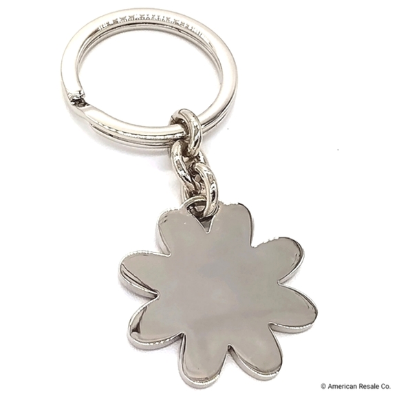 Vintage COACH Daisy Flower Hot Pink Enamel Keychain Fob Purse Charm - Picture 6 of 7